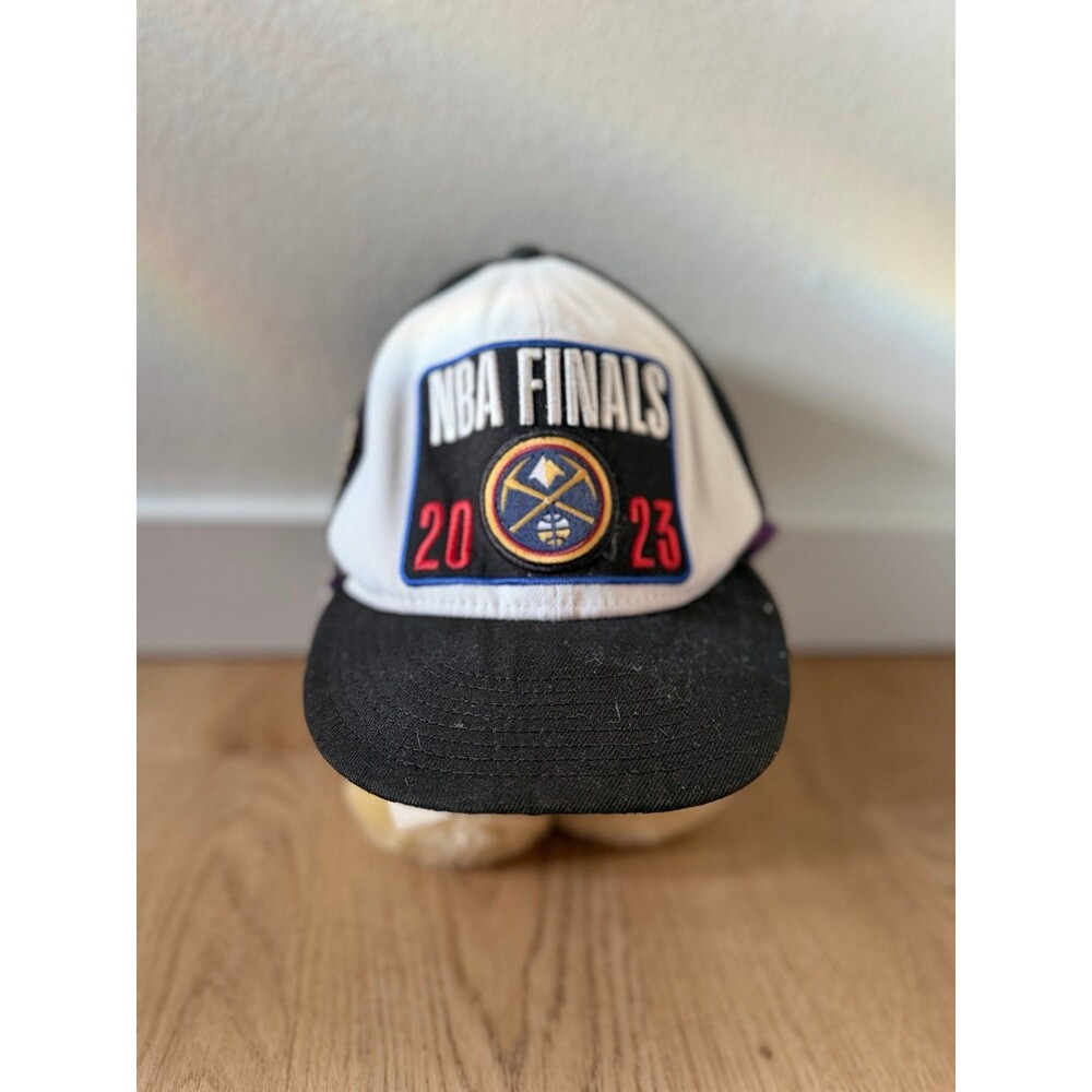 New Era NBA Finals 2023 Denver Nuggets Black White Trucker Hat